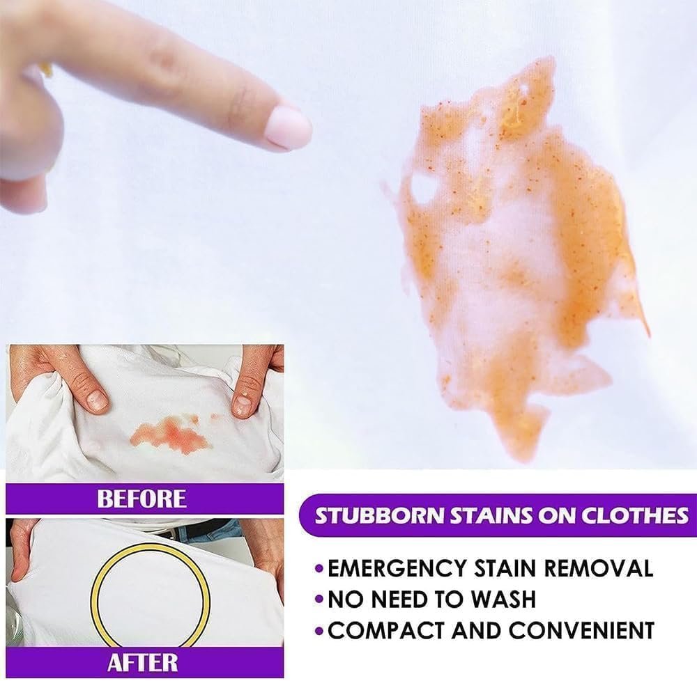 All Color Stain Remover for Clothes ? Powerful Stain Removal for All Fabrics ? Safe for Colorful Clothing