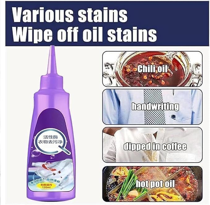 All Color Stain Remover for Clothes ? Powerful Stain Removal for All Fabrics ? Safe for Colorful Clothing