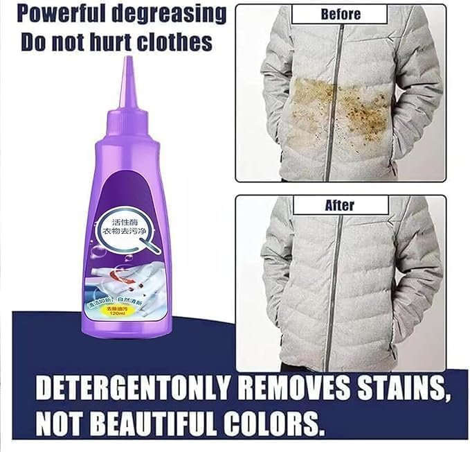 All Color Stain Remover for Clothes ? Powerful Stain Removal for All Fabrics ? Safe for Colorful Clothing
