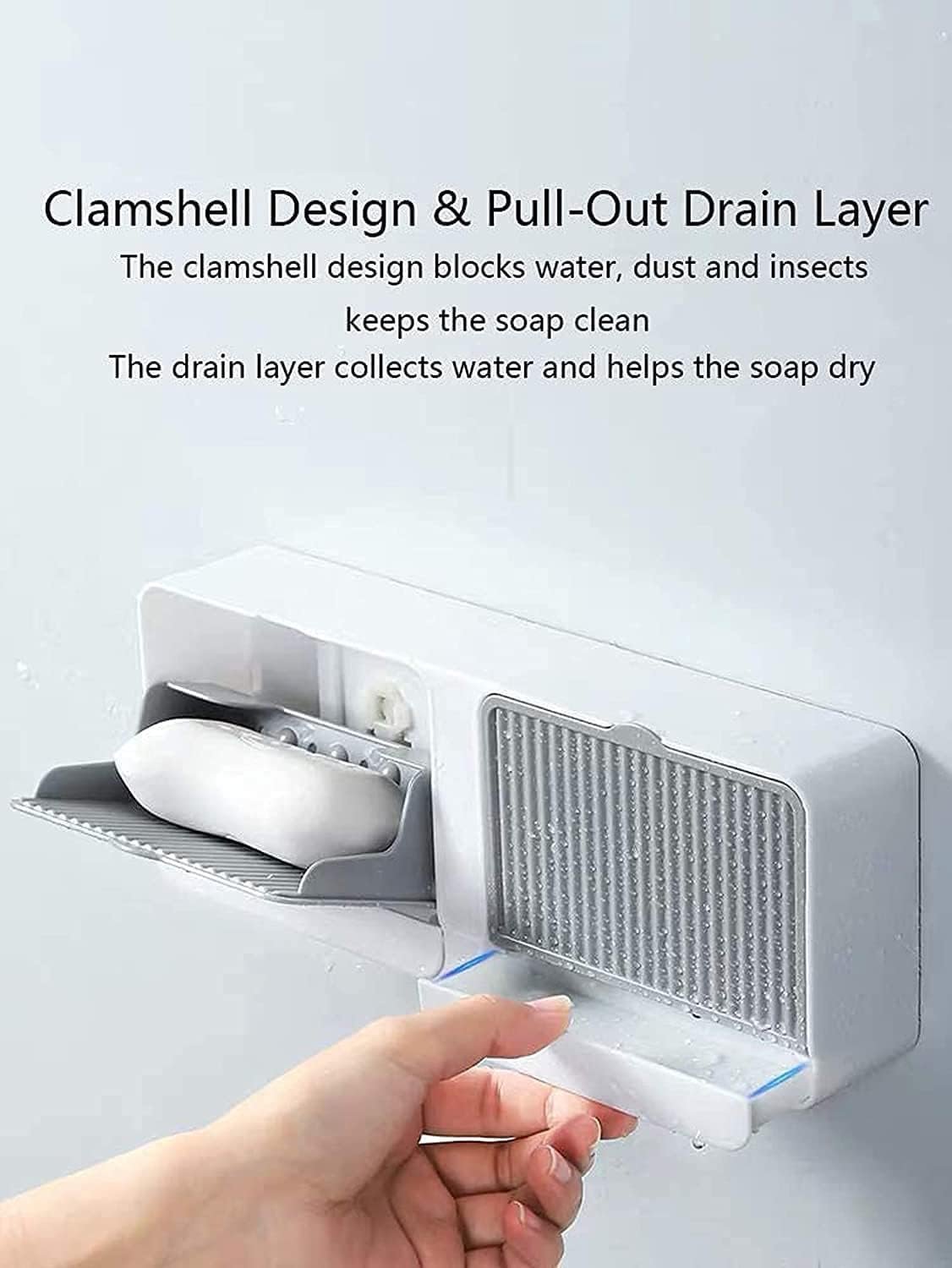 Fish Soap Dish Holder ? Decorative Soap Tray with Drainage, Non-Slip for Bathroom and Kitchen Use