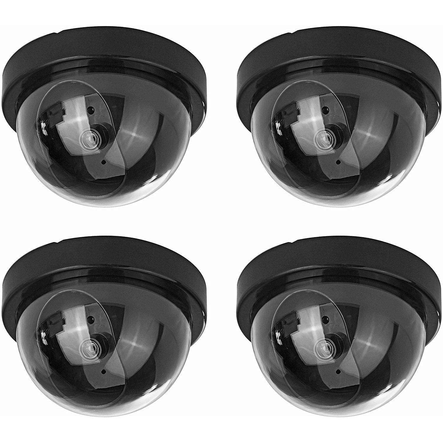 Small Dummy Camera ? Realistic Surveillance Camera for Home Security, Fake Security Camera with LED Light for Indoor/Outdoor Use