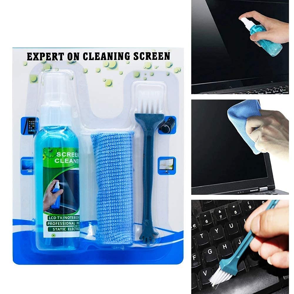2 in 1 Mobile Screen Cleaning Spray ? Anti-Static, Smudge-Free Cleaner for Phones, Tablets, and Laptops