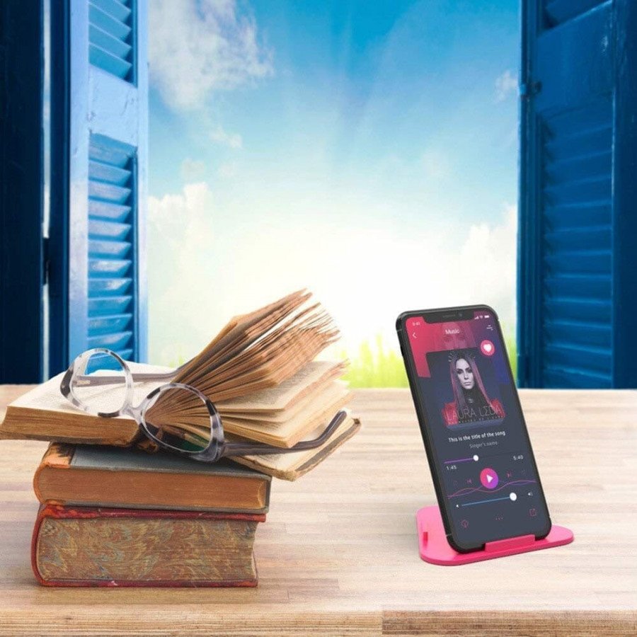 Pyramid Mobile Stand ? Adjustable, Stable Phone Holder for Desk, Office, and Home Use