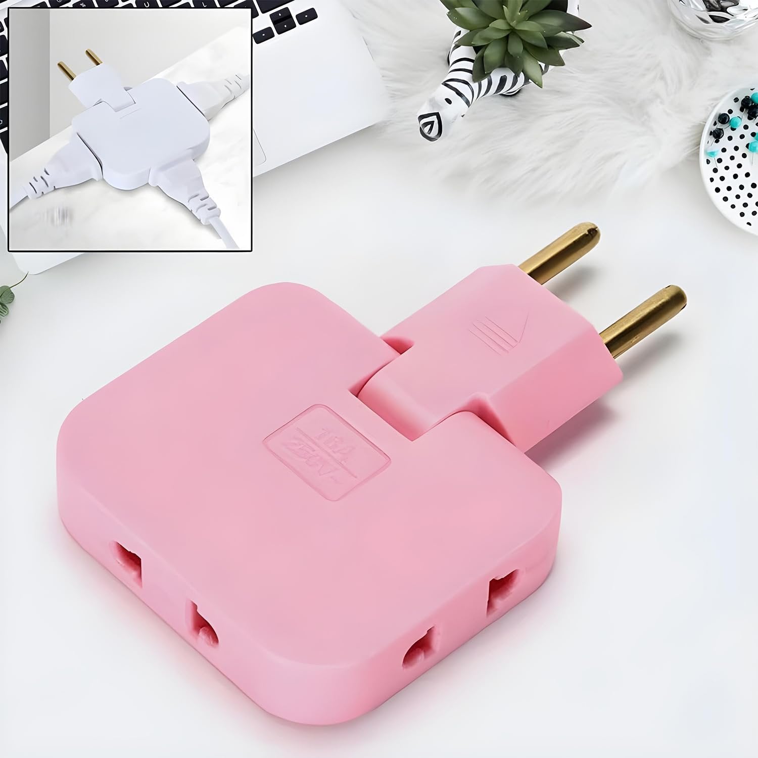 Mini Slim Wireless Plug Adapter ? Compact Travel Adapter for Phones, Laptops, and Electronics