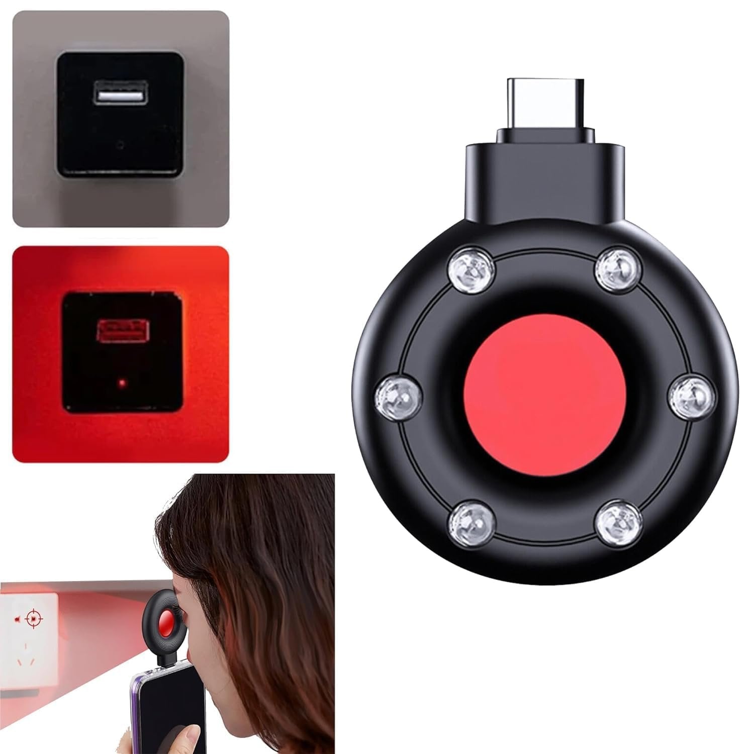 Mini Anti-Camera Scanning Finder ? Portable Device for Detecting Hidden Cameras and Surveillance Equipment