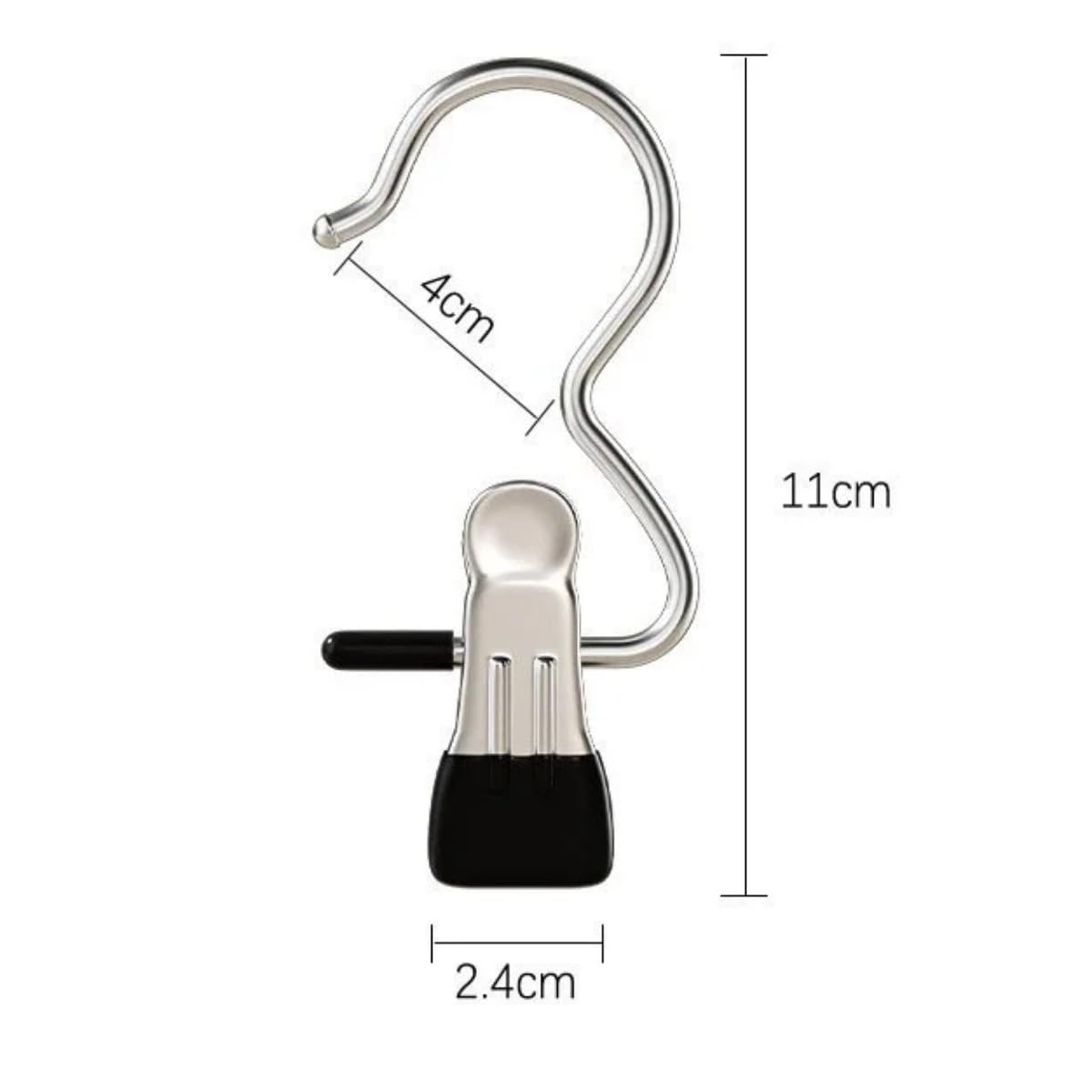 Cloth Hanger Clip Hook (1 PC) ? Multi-Purpose Plastic Hanging Clip for Clothes, Towels, Socks & Accessories