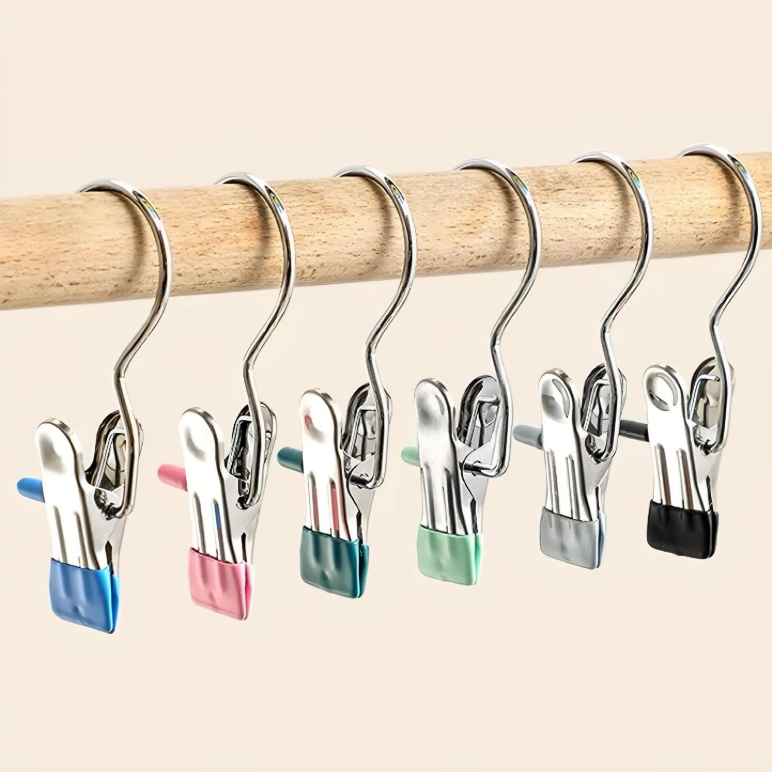 Cloth Hanger Clip Hook (1 PC) ? Multi-Purpose Plastic Hanging Clip for Clothes, Towels, Socks & Accessories