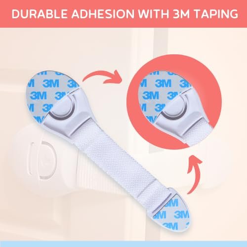 Child Safety Lock (1 PC) ? Adhesive Cabinet & Drawer Lock for Baby Proofing, No Drilling Required