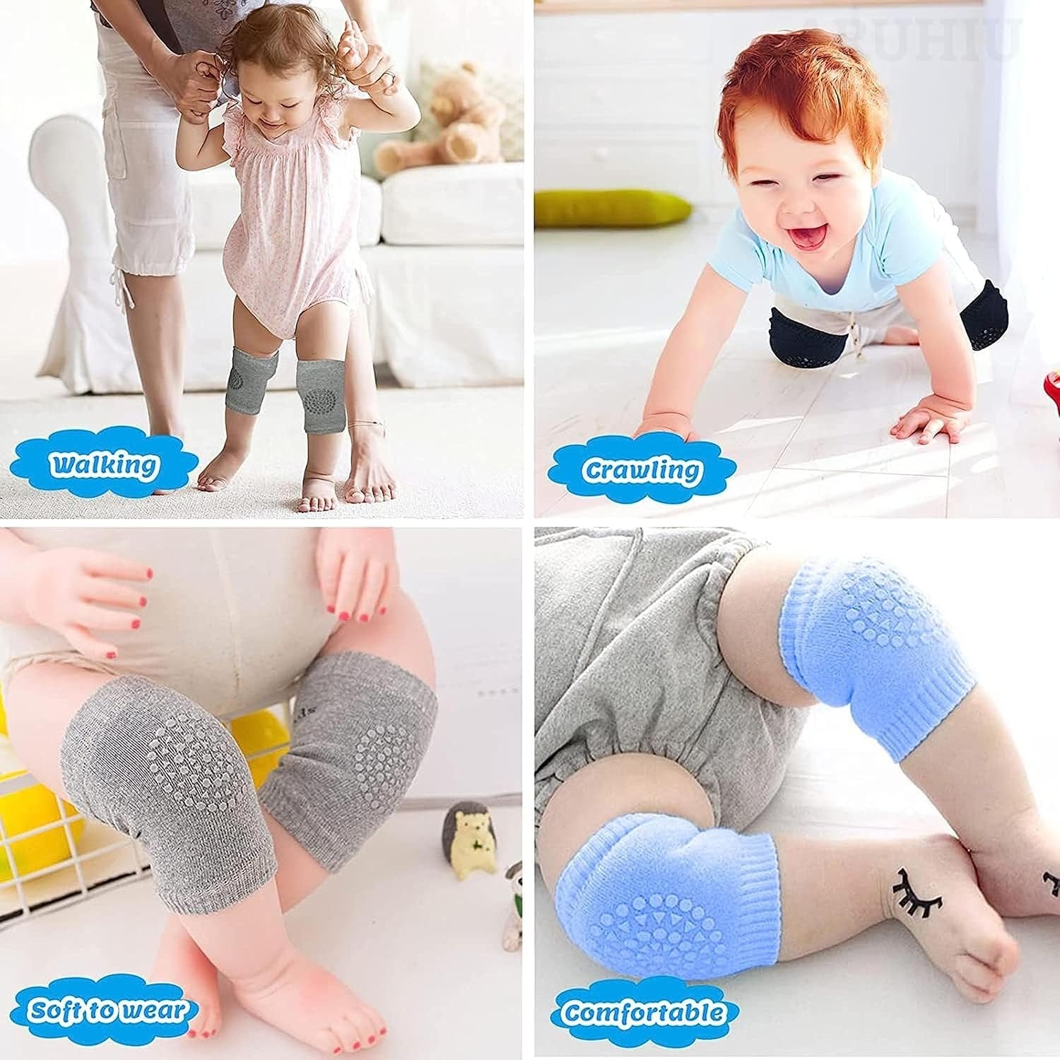 Baby Knee Pad ? Soft & Comfortable Protection for Crawling Infants, Non-Slip Design for Safe Play