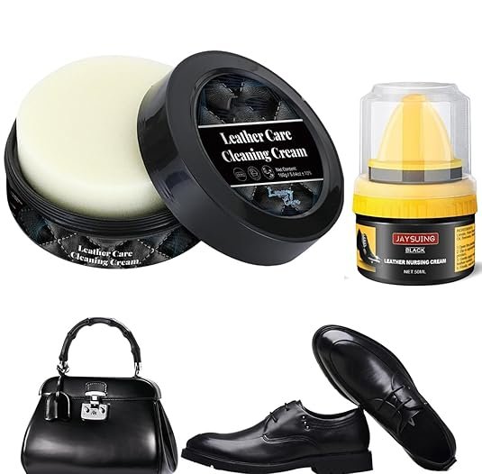 Leather Repair Cream Liquid & Shoe Polish ? Restore & Protect Leather, Vinyl, and Shoes, 2-in-1 Solution