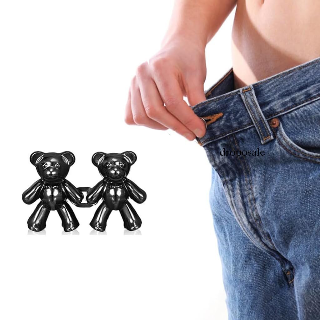 1 Pair Cute Bear Snap Buckles ? Adorable Animal Shaped Buckles for Bags, Clothes & Accessories