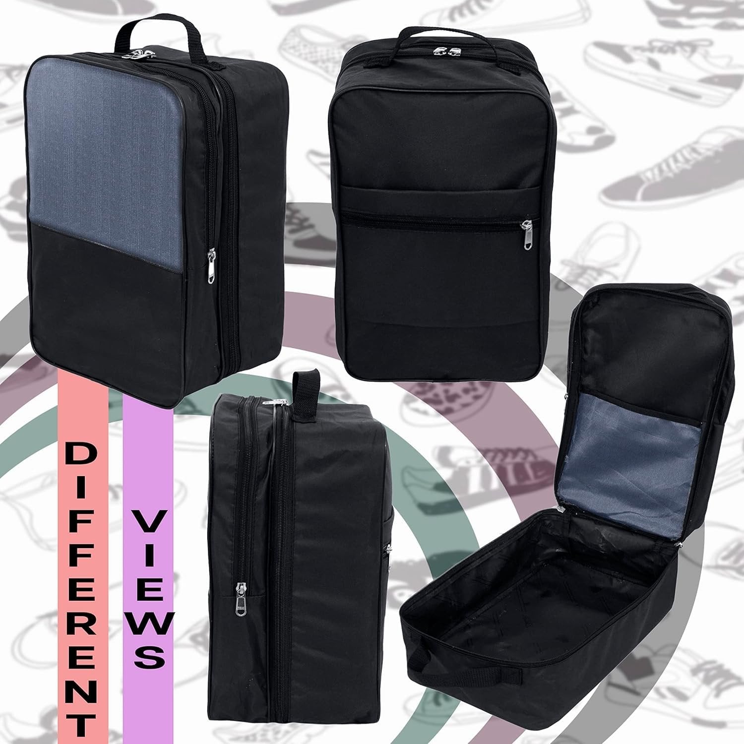 Travel Shoes Pouch ? Compact & Convenient Shoe Storage Bag for Travel, Protect Shoes from Dirt & Damage