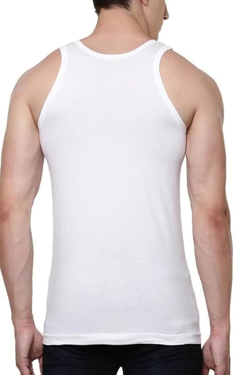 Men Regular Fit Vest (Ganji) ? Comfortable Cotton Undergarment for Daily Wear, Breathable & Soft