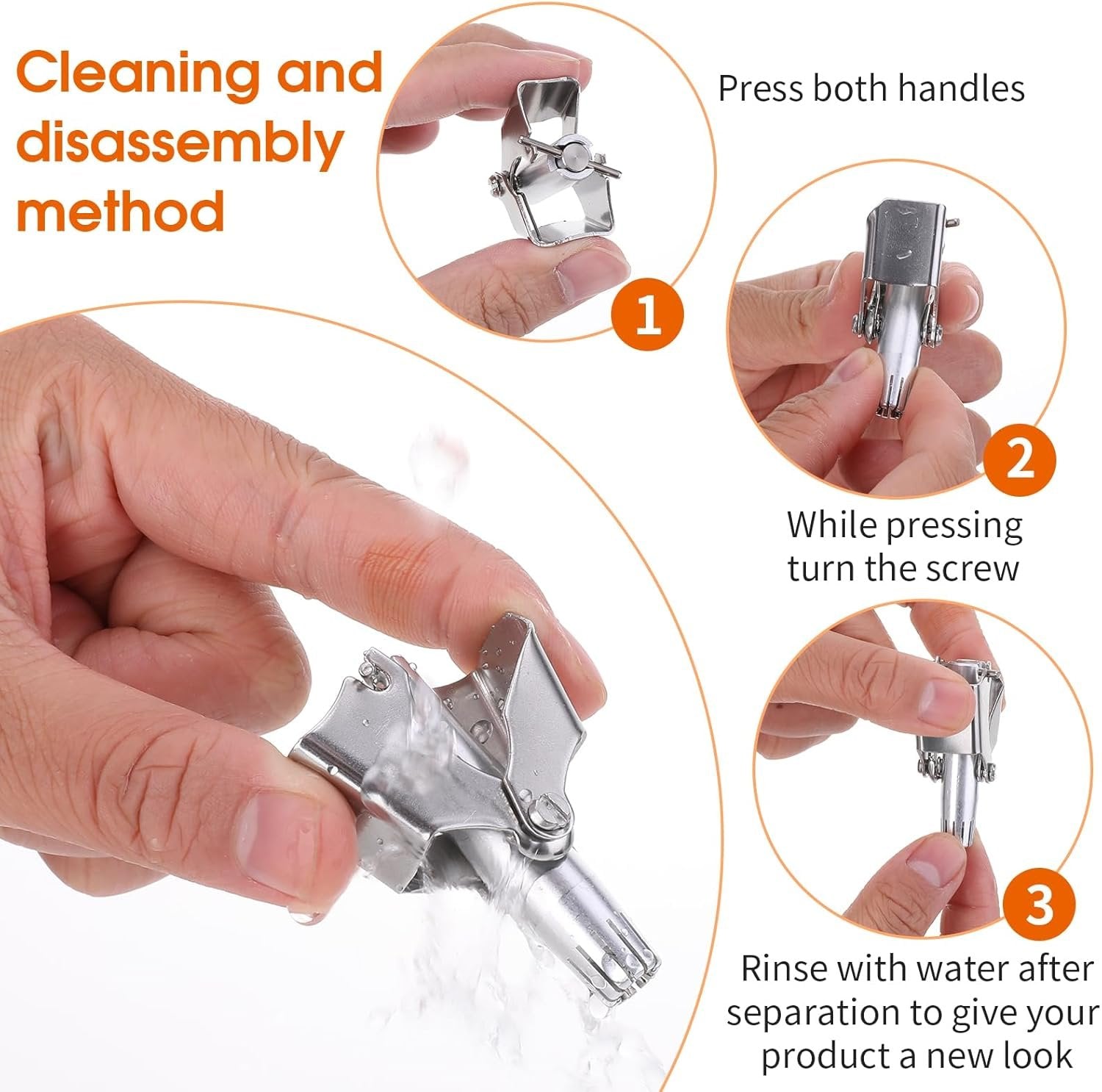 Manual Nose Trimmer ? Precision Trimmer for Nose, Ear & Eyebrow Hair, Safe & Easy to Use