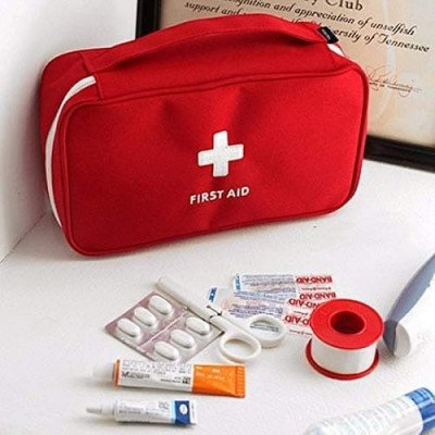 Travel Medicine Pouch Emergency First Aid Kit ? Compact & Portable Medical Organizer for Travel, Camping & Home