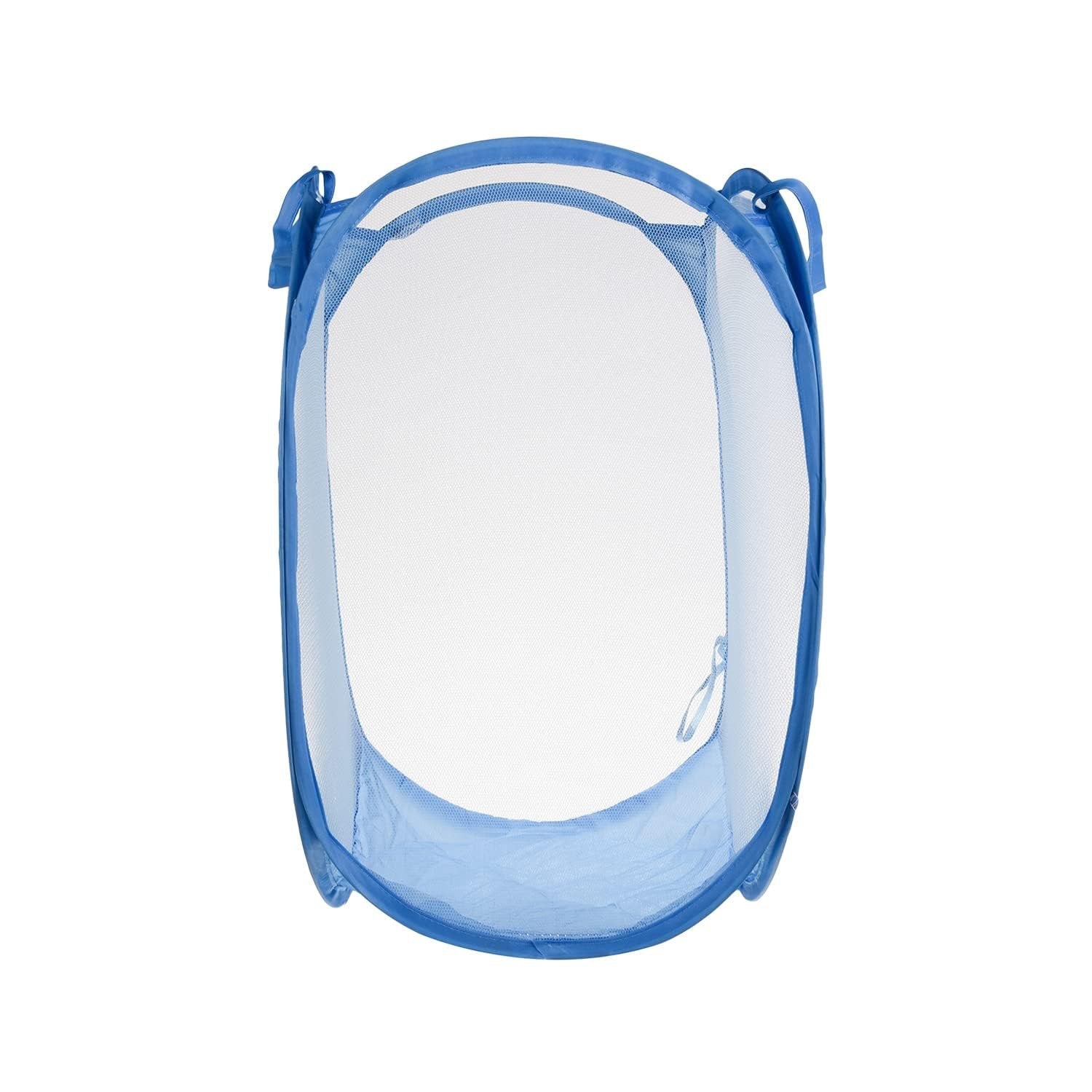 Net Laundry Bag Foldable ? Breathable Mesh Laundry Basket with Handles, Space-Saving Design