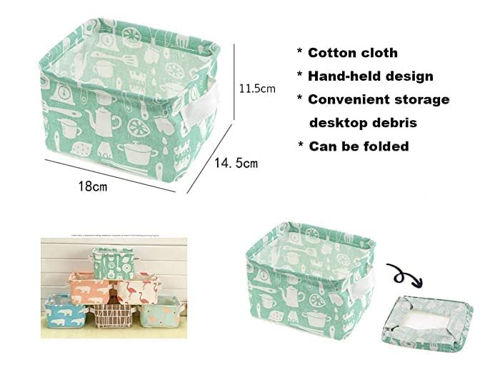 New Folding Storage Laundry Basket ? Large Capacity Cloth Organizer Bin with Handles