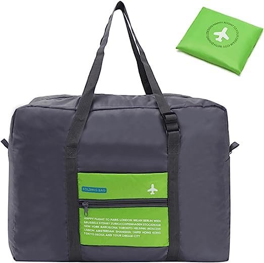 Flight Foldable Bag ? Lightweight Carry-On Travel Duffel with Zipper & Handle, Compact & Expandable