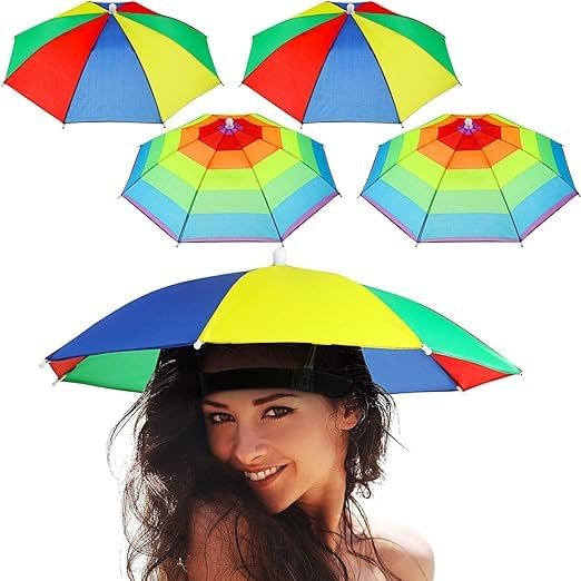 Headwear Umbrella ? Hands-Free Umbrella Hat for Sun & Rain Protection