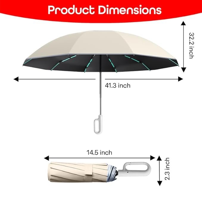 Automatic Open Close Umbrella ? Windproof Travel Folding Umbrella with One-Touch Operation