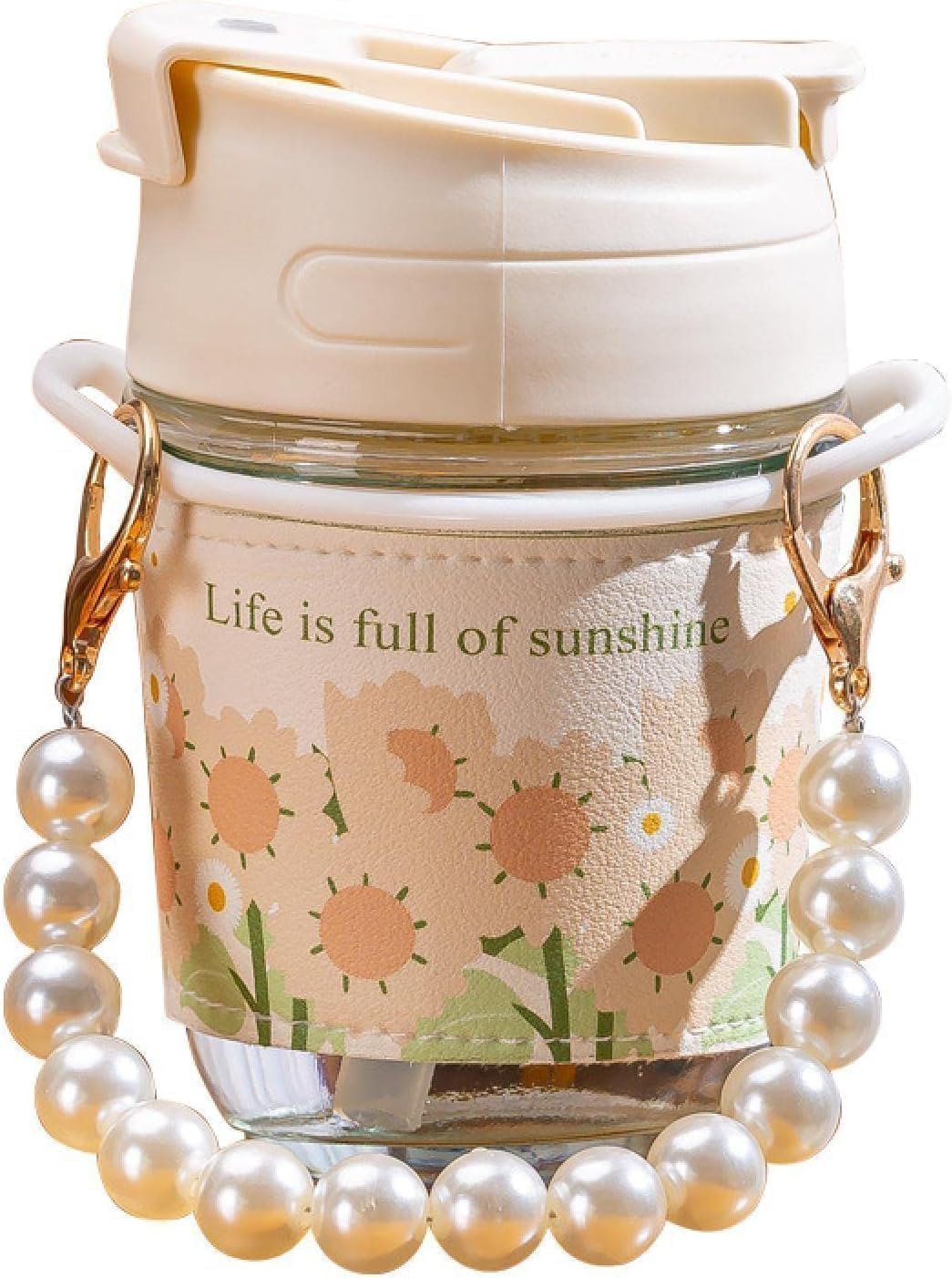 Travel Sipper Double Drink Straw with Chain ? Reusable Straw Set for Water, Juice, and Beverages