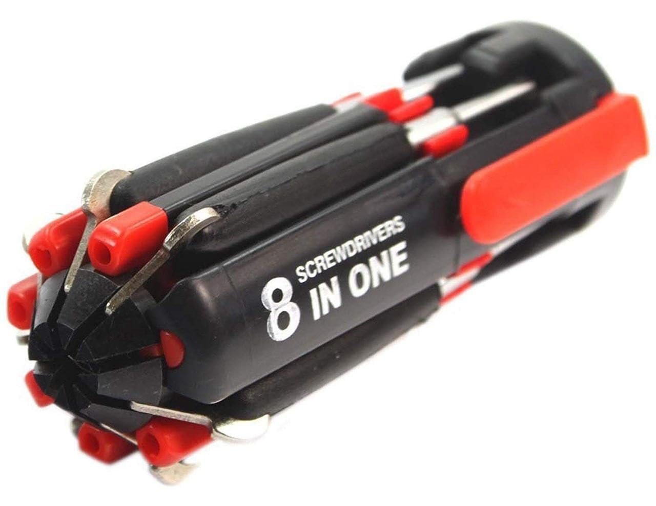 8 in 1 Screwdriver Set ? Multi-Bit Magnetic Tool with Interchangeable Heads for Home & Electronics