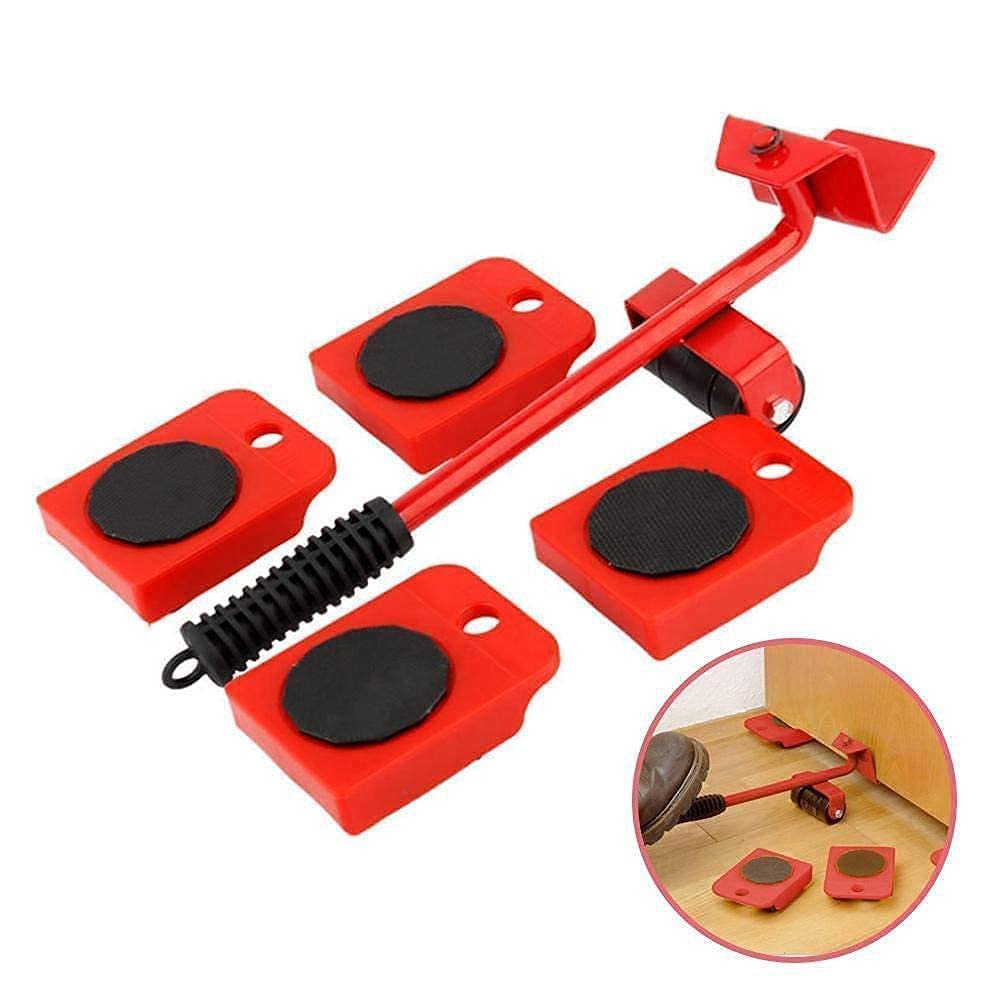 Furniture Shifting Tool (Full Size) ? Heavy-Duty Mover Roller Set for Lifting & Moving Furniture Easily