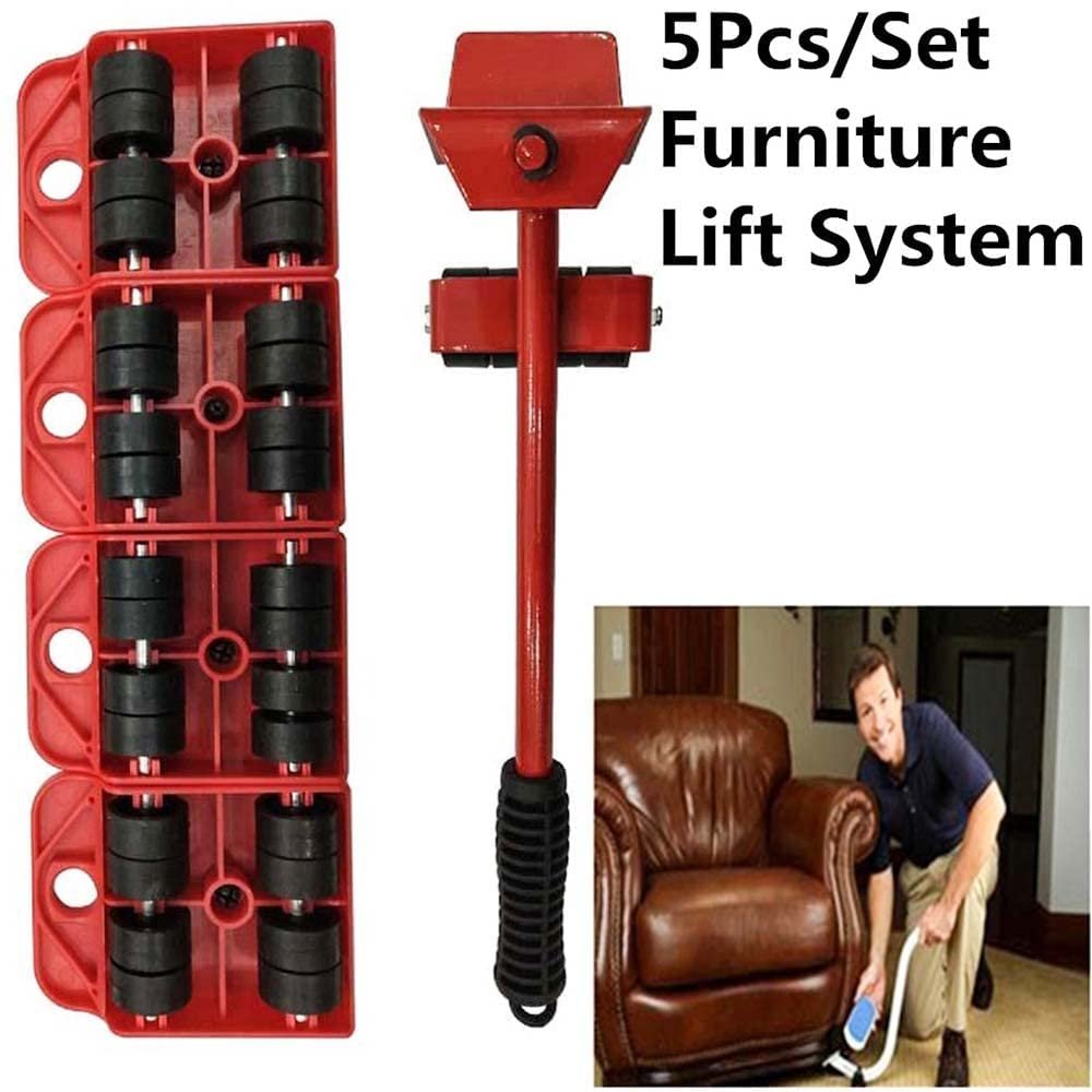 Furniture Shifting Tool (Full Size) ? Heavy-Duty Mover Roller Set for Lifting & Moving Furniture Easily