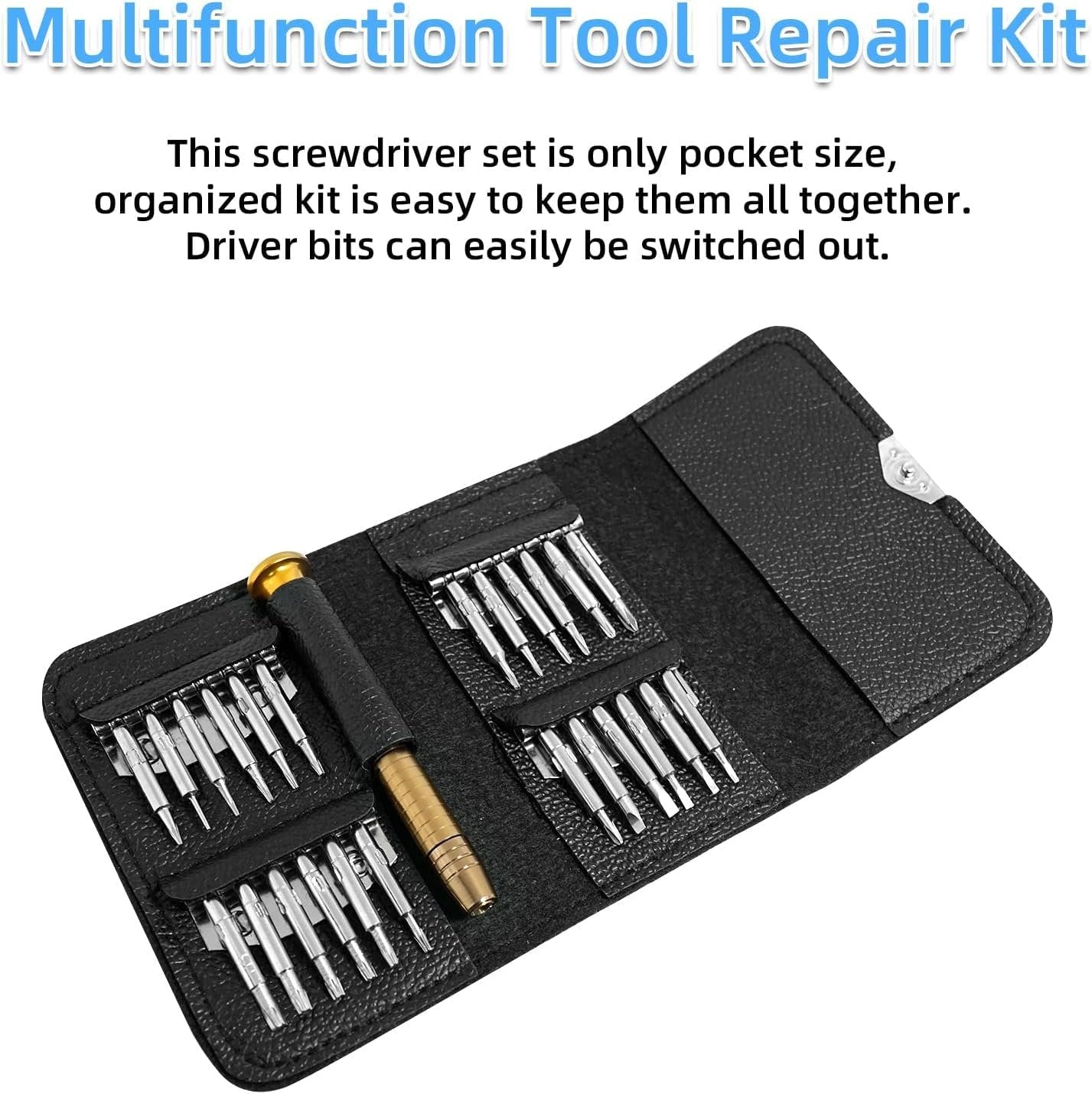 25 in 1 Magnetic Screwdriver Set ? Precision Tool Kit for Phones, Laptops, Glasses & Gadgets