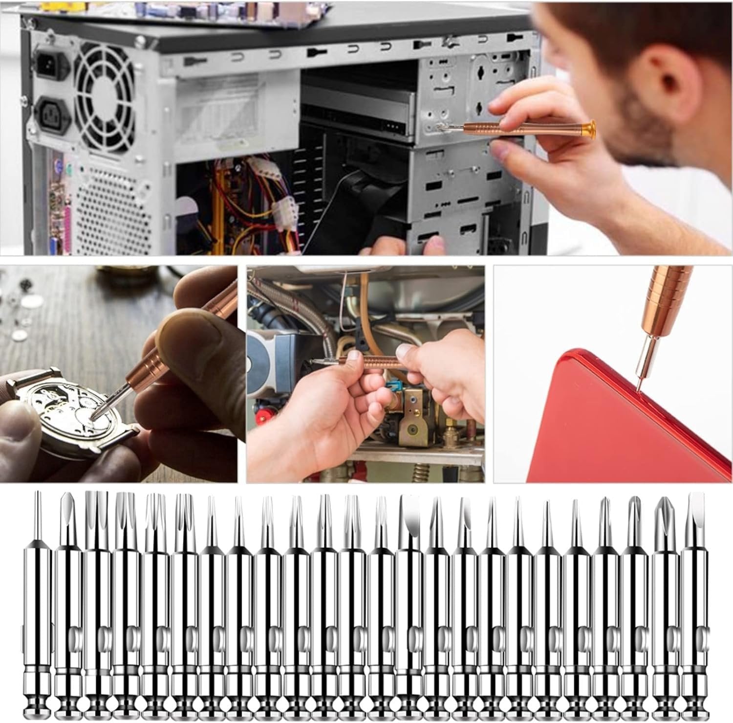 25 in 1 Magnetic Screwdriver Set ? Precision Tool Kit for Phones, Laptops, Glasses & Gadgets