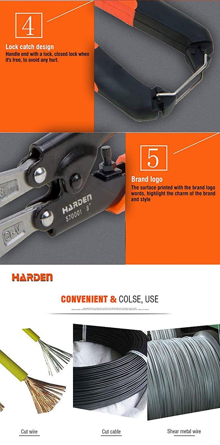 Mini Bolt Cutter ? Heavy Duty Wire & Rod Cutter with Hardened Steel Blades for Home & Industrial Use