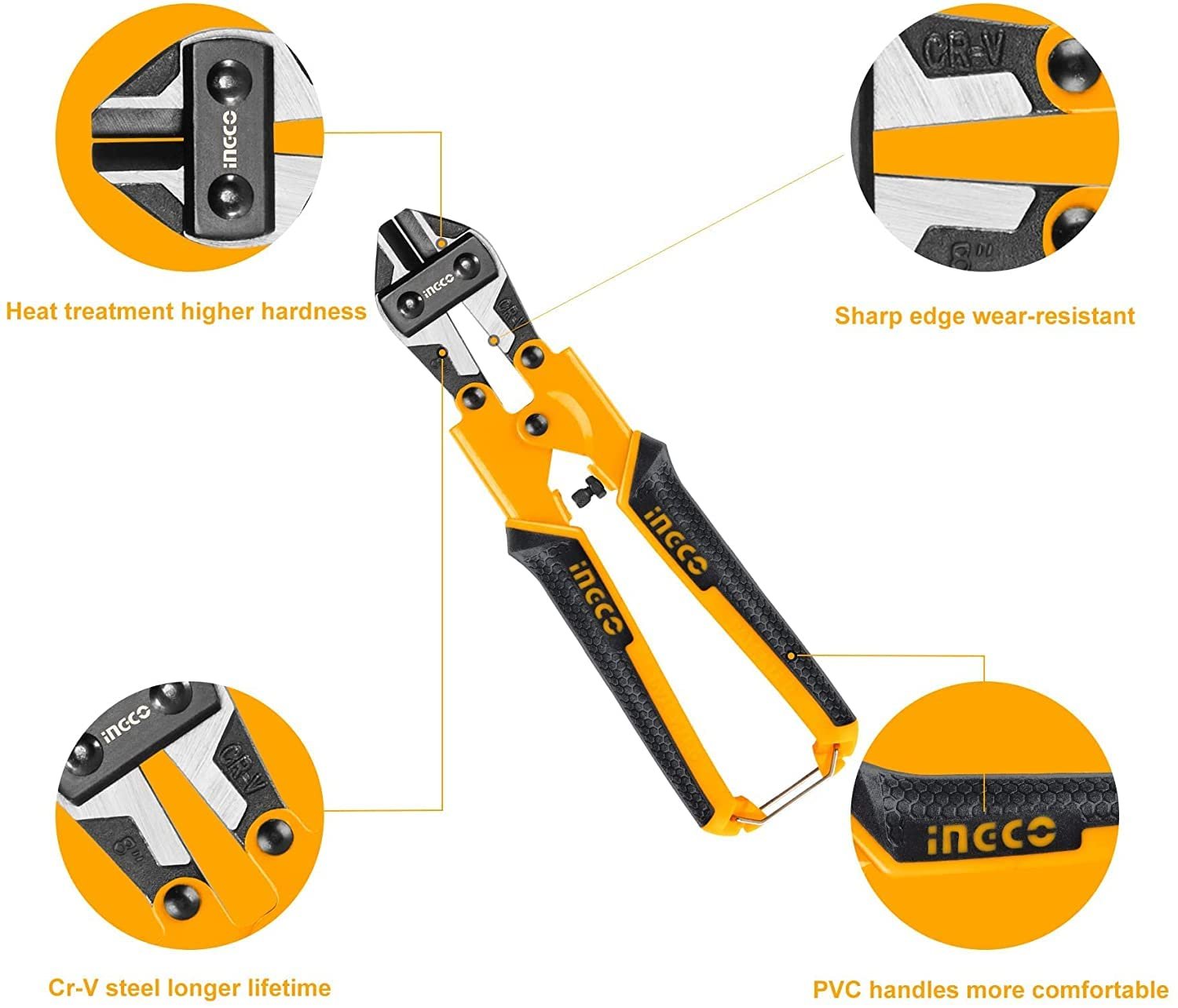Mini Bolt Cutter ? Heavy Duty Wire & Rod Cutter with Hardened Steel Blades for Home & Industrial Use