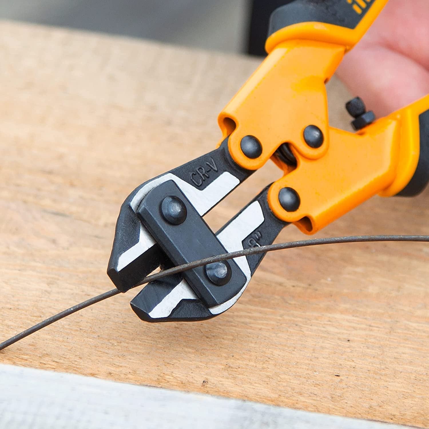 Mini Bolt Cutter ? Heavy Duty Wire & Rod Cutter with Hardened Steel Blades for Home & Industrial Use