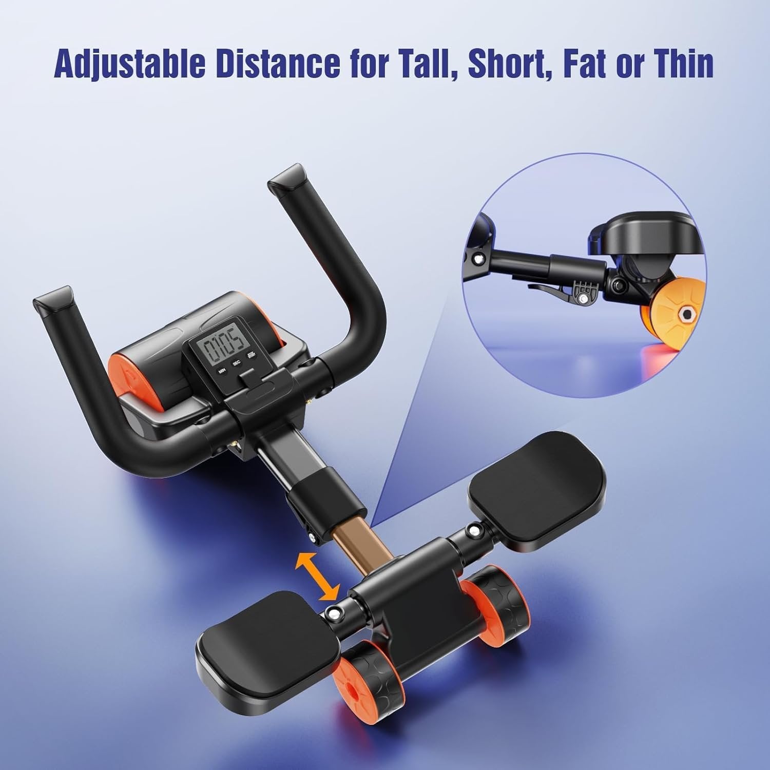 4 Wheel Ab Roller ? Abdominal Exercise Roller for Core Strength, Stability, and Flexibility