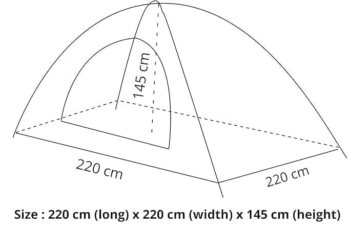 (3-Person) Portable Waterproof Outdoor Tent ? Easy Setup Tent for Camping, Hiking, and Outdoor Adventures