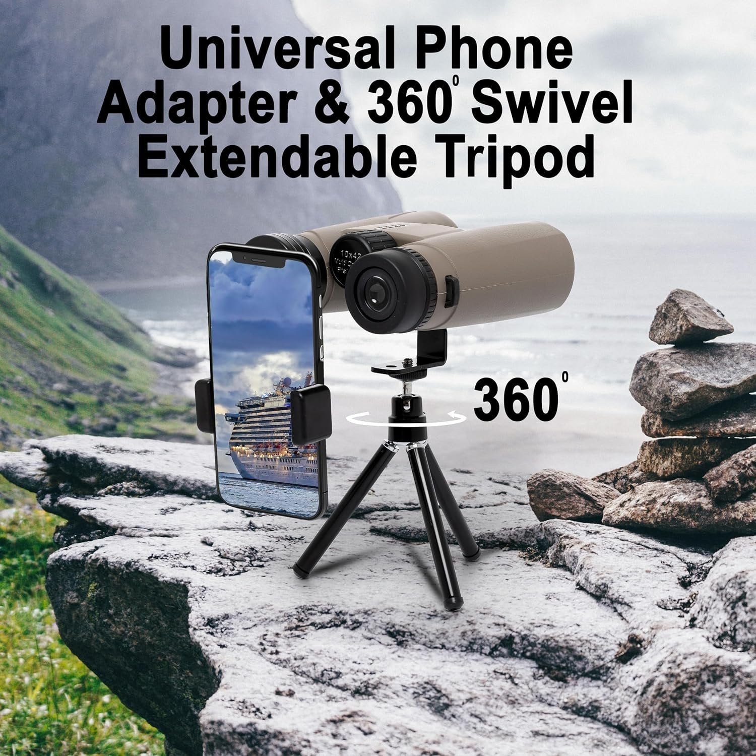 Army Powerview Binoculars (50x50 Zoom) ? High-Performance Binoculars for Outdoor Adventures, Hunting, and Birdwatching