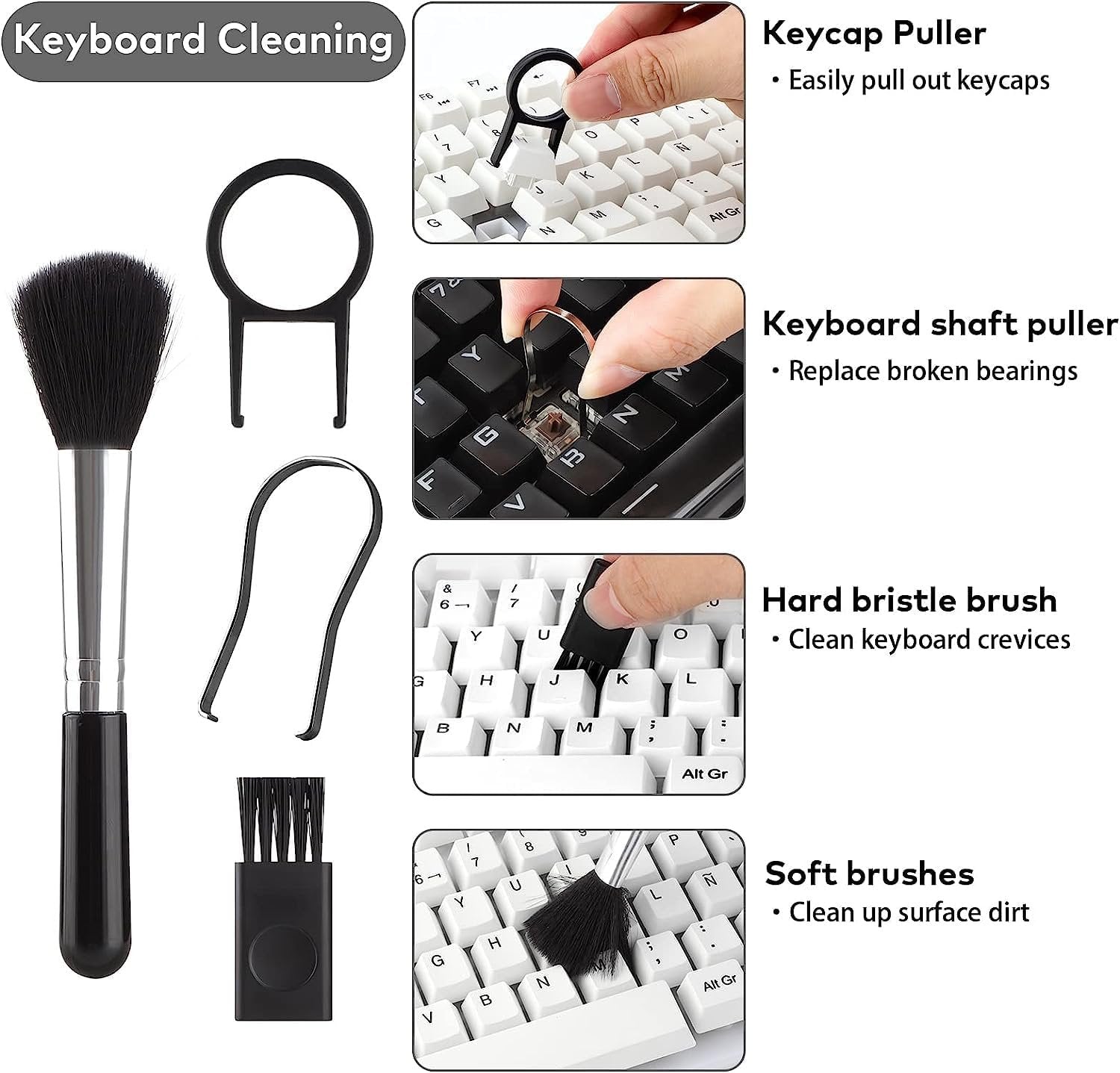 18-in-1 Smart Cleaning Kit Tool Set ? Comprehensive Cleaning Tools for Electronics, Keyboards, Laptops, and More