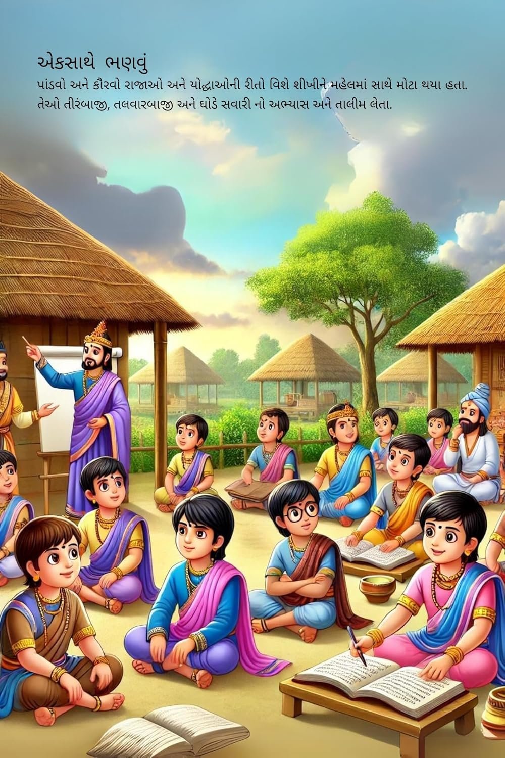 Bhagavad Gita for Kids Gujarati ? Illustrated & Simplified Version for Children, Easy to Understand
