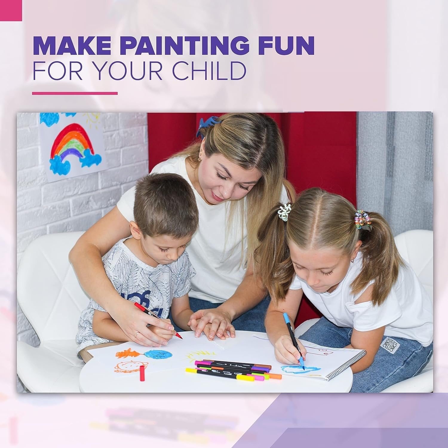 12 PCS Water Colour Brush Pen ? Set of Vibrant, Easy-to-Use Brush Pens for Artists and Crafters