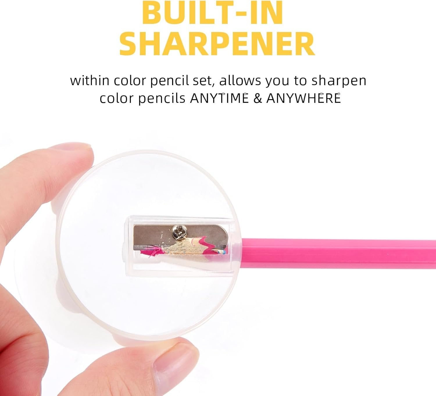 12 PCS Colour Pencil Set with Sharpener ? Vibrant Colored Pencils for Drawing, Sketching, and Art Projects