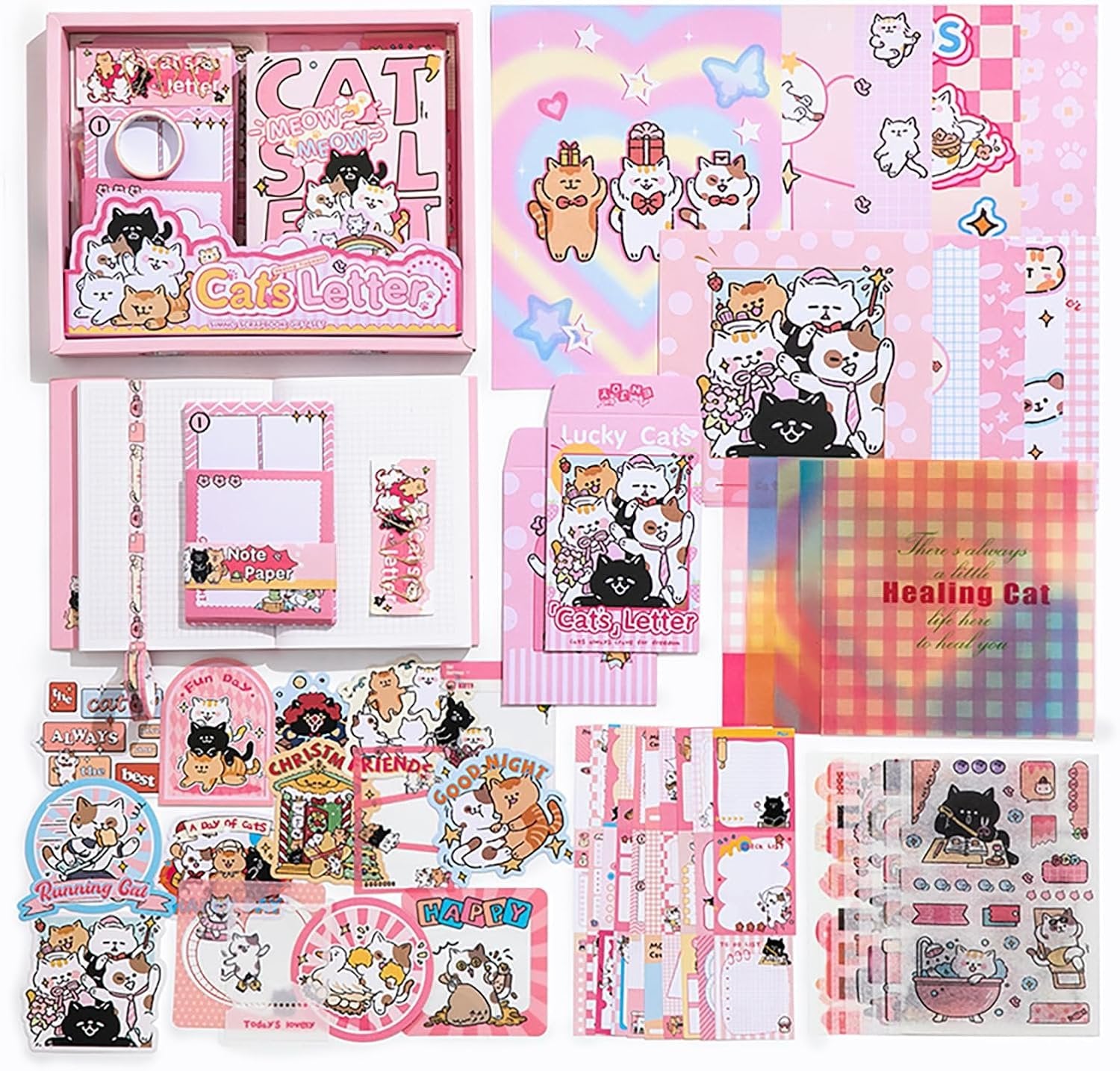 Cute Stationary Kit Different Theme ? Adorable and Colorful Stationery Set for Kids, Includes Pencils, Pens, and More