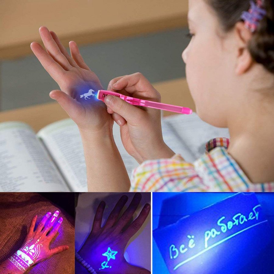 Invisible Pen for Kids ? Fun and Secret Writing Pen with UV Light for Hidden Messages and Secret Codes