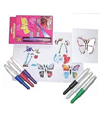 Blowpens for Kids ? Fun Art Set for Creative Coloring, Easy-to-Use Airbrush Pens for Kids' Crafting and Drawing
