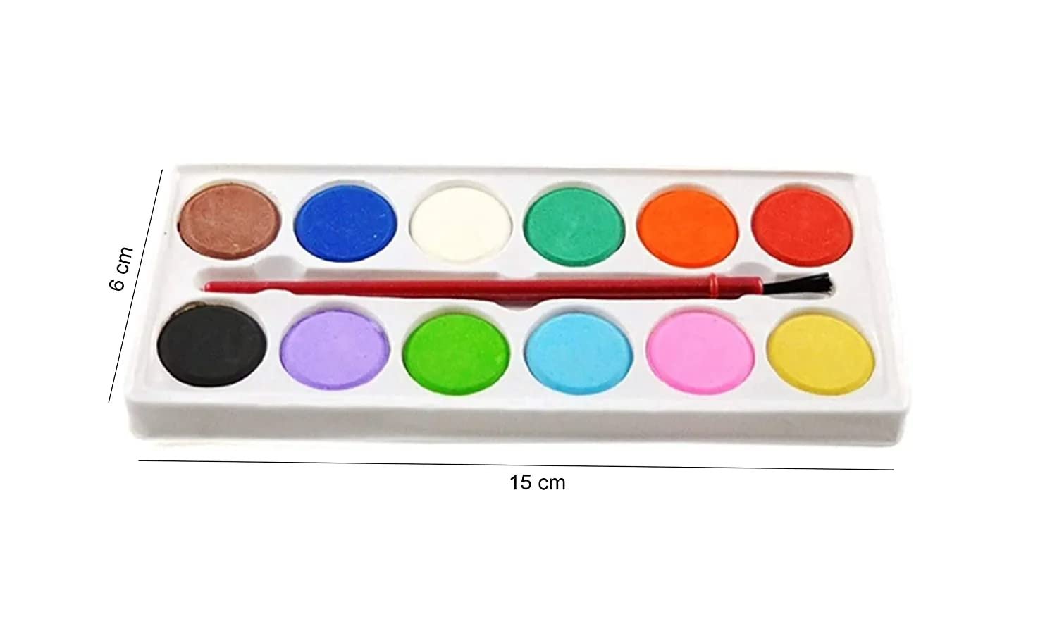 Watercolours Cakes (24 PCS) ? Set of Vibrant Watercolor Cakes for Painting, Drawing, and Crafting