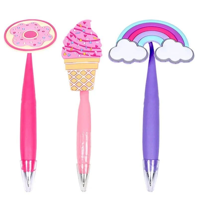 Fancy Fastfood Pens for Student (12 PCS Set) ? Fun and Colorful Pen Set for School and Office Use, Perfect for Kids and Teens
