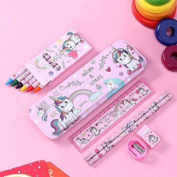 Space Stationary Kit (Galaxy Club, Unicorn) ? Cute and Creative Stationery Set for Kids, Perfect for School and Crafting