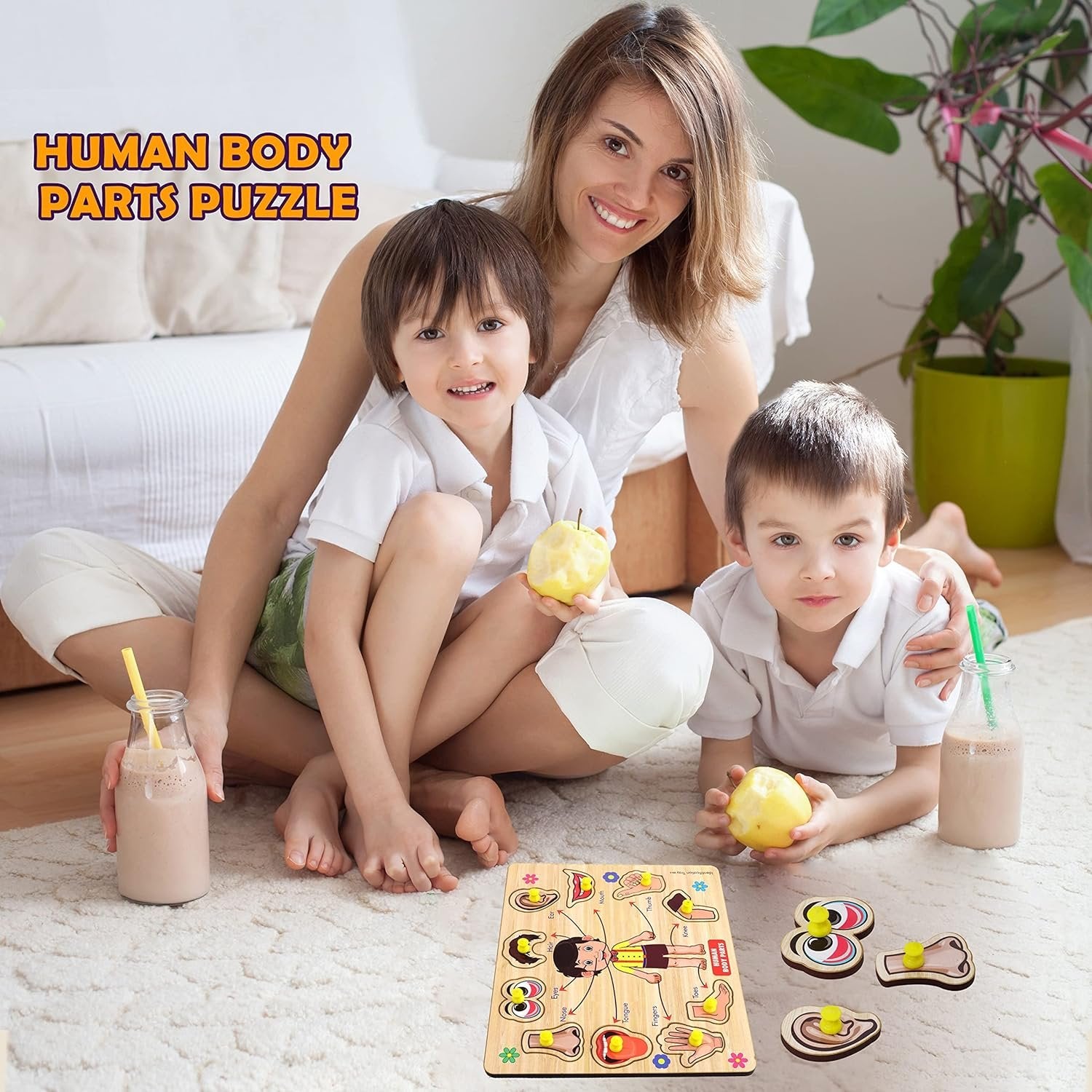 Body Parts Wooden Puzzle ? Educational and Fun Learning Puzzle for Kids, Perfect for Teaching Anatomy