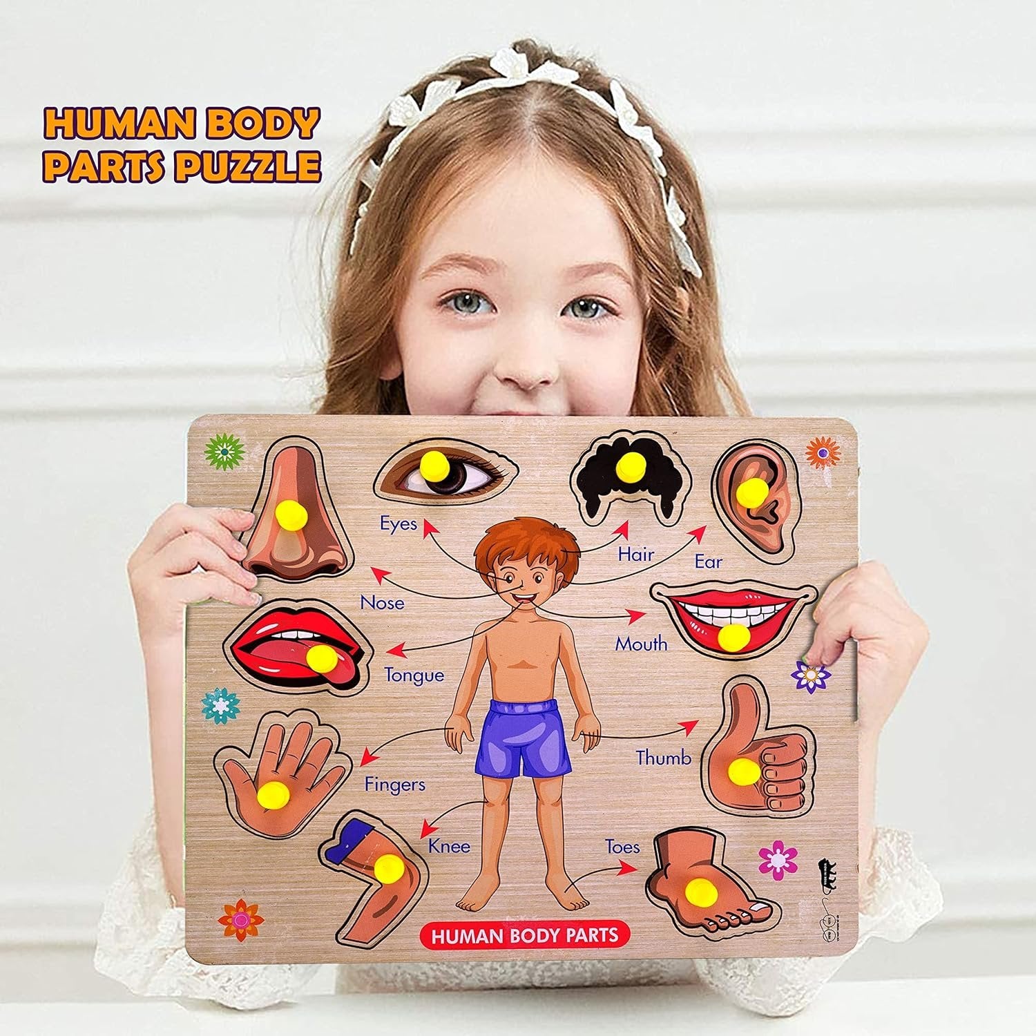 Body Parts Wooden Puzzle ? Educational and Fun Learning Puzzle for Kids, Perfect for Teaching Anatomy