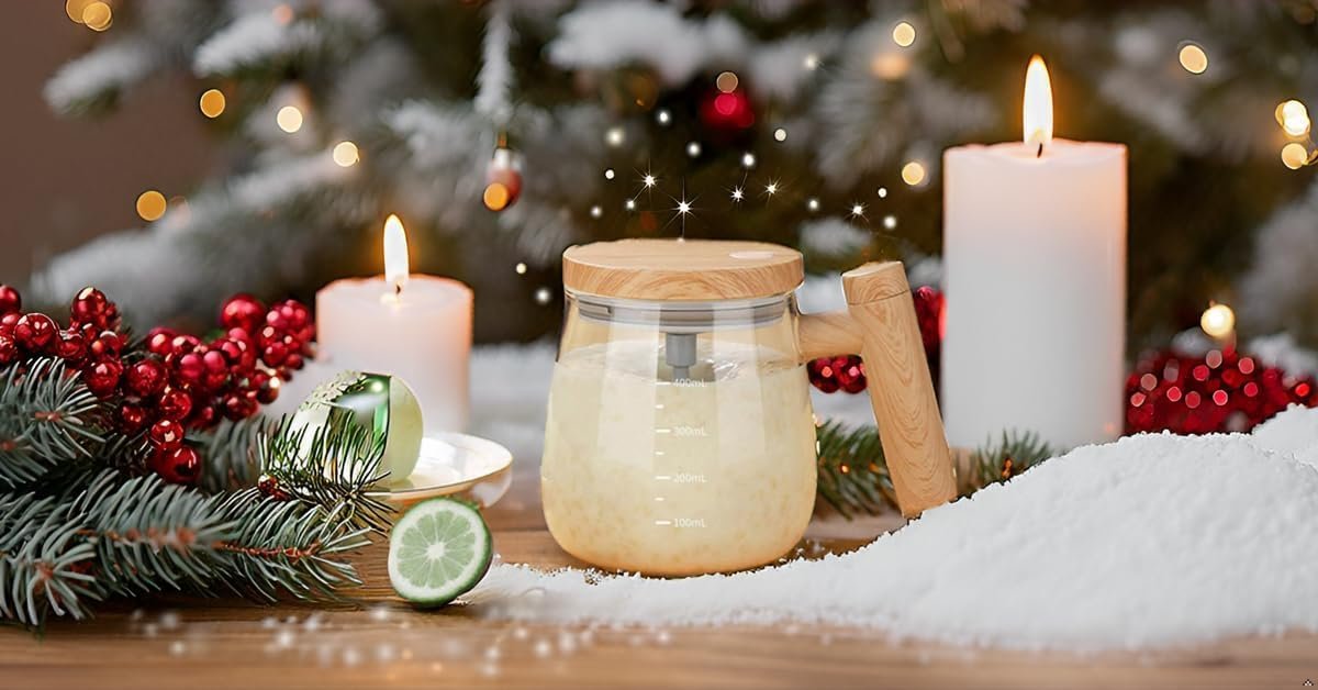 Self Stirring Mug – Automatic Mixing Coffee Mug with Lid, Battery Operated Stainless Steel Travel Cup for Coffee, Tea, Hot Chocolate & More