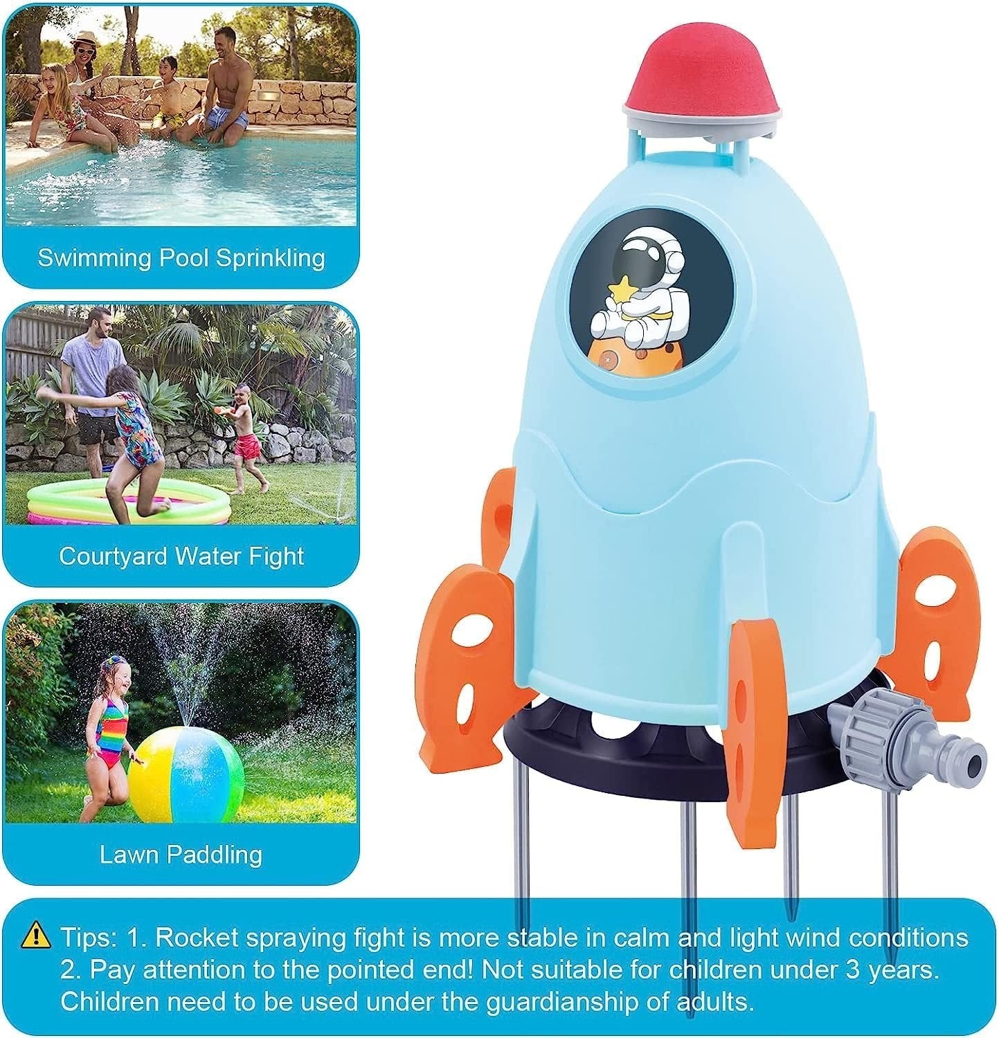 Water Sprinkler for Kids – Outdoor Splash Play Toy for Toddlers & Children, Backyard Summer Fun, Easy Hose Connection, Lawn Water Game